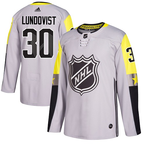 Adidas Men New York Rangers #30 Henrik Lundqvist Gray 2018 All-Star NHL Jersey